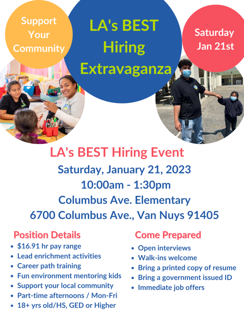 Employment Opportunities - LA's BEST